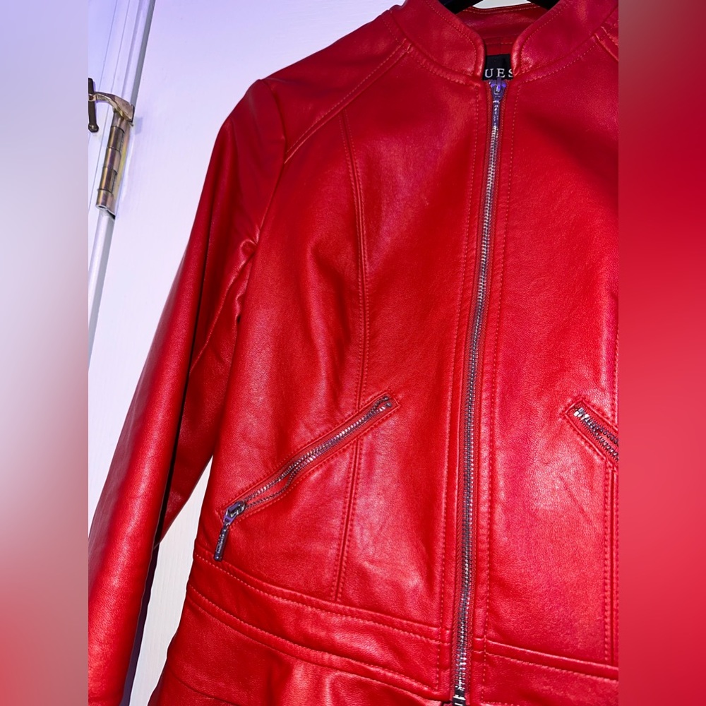 Guess Leather Jacket - Picture 2 of 4